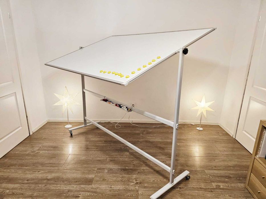 TABLA MAGNETICA doua fete de scris - Whiteboard mobil 120x180 cm