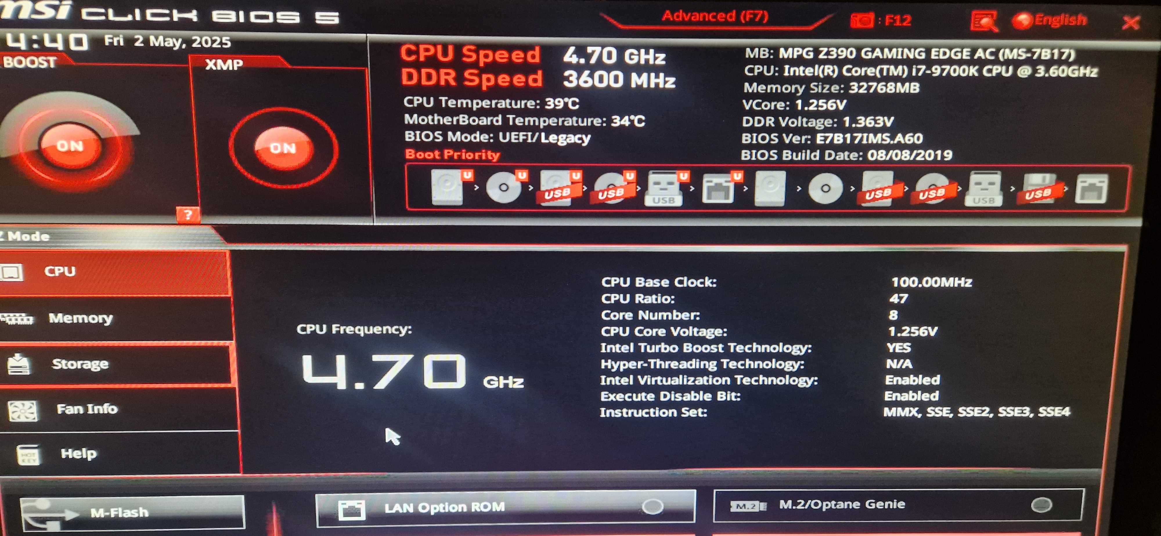 Sistem Gaming MSI Z390/i7 9700K,32GB RAM, 2080 MSI 8 GB