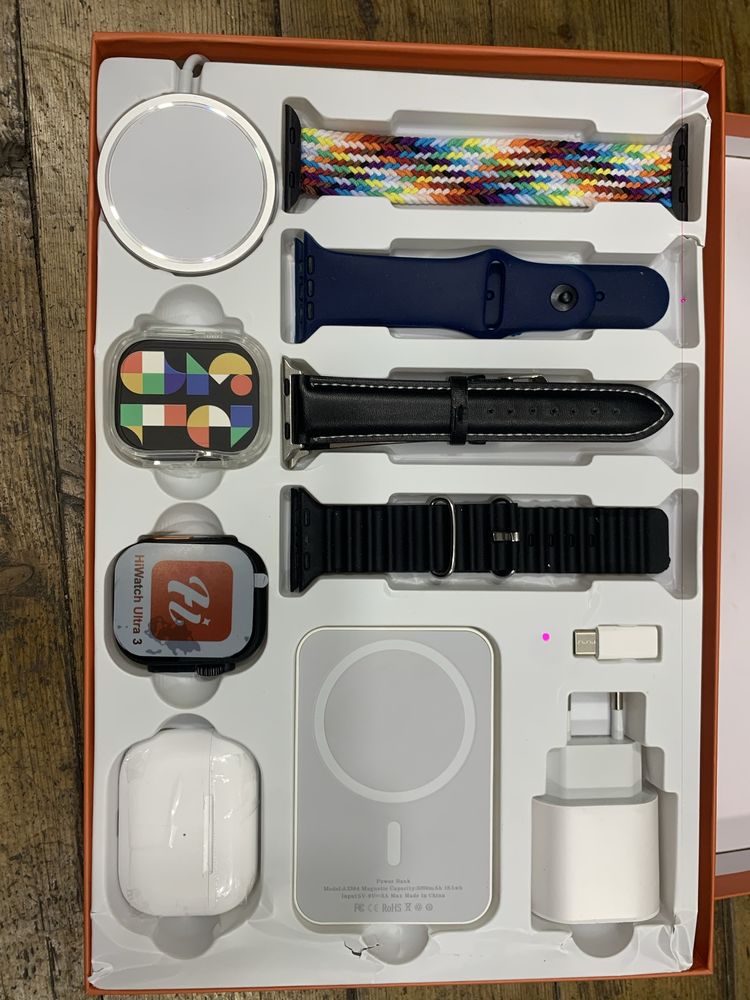 I watch ultra + airpods pro + powerbank