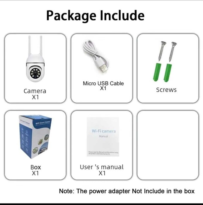 Camera De Supraveghere 2K 2.4G & 5G Video WIFI. Alb. Card 32gb inclus.