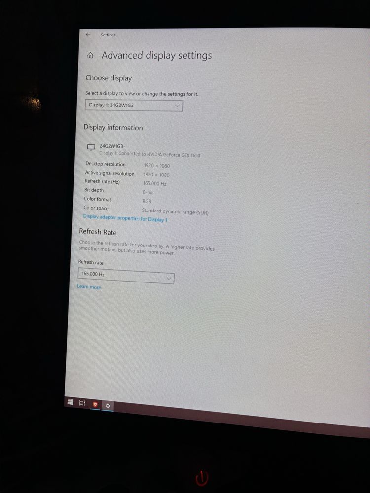 Monitor AOC 165hx
