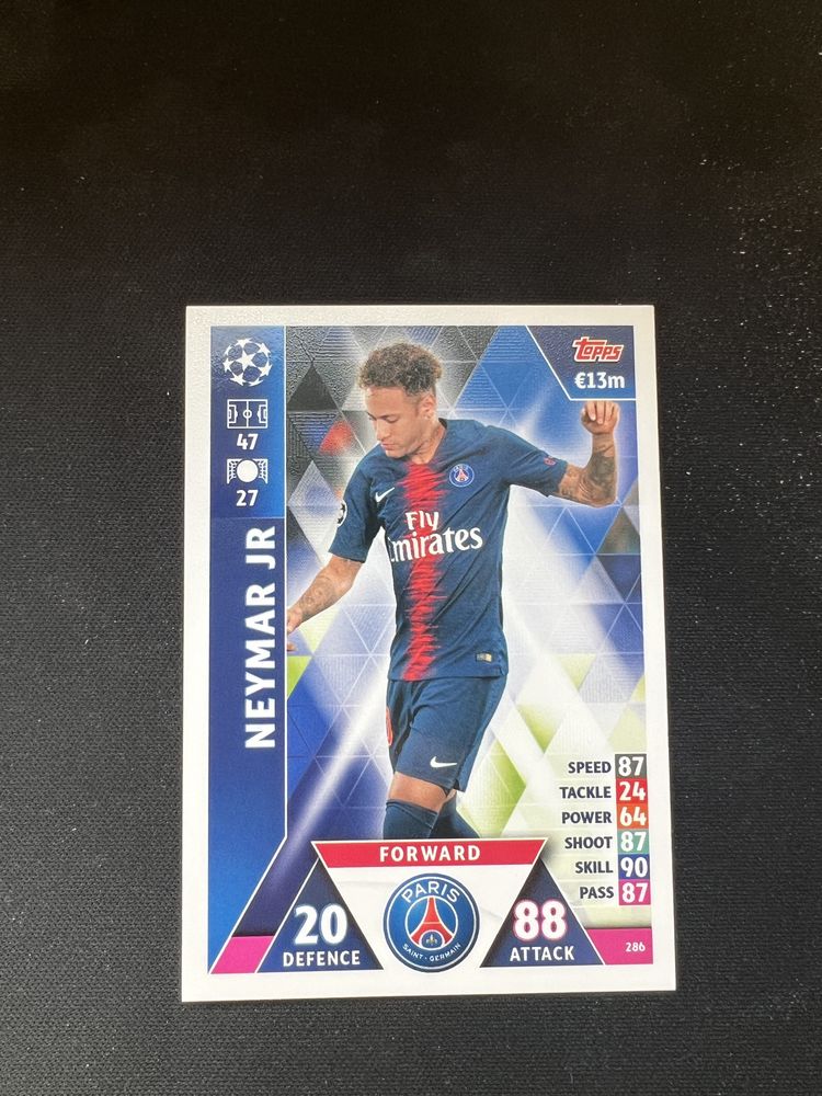 Cartonase match attax 2018/19 neymar/mbappe etc champions league