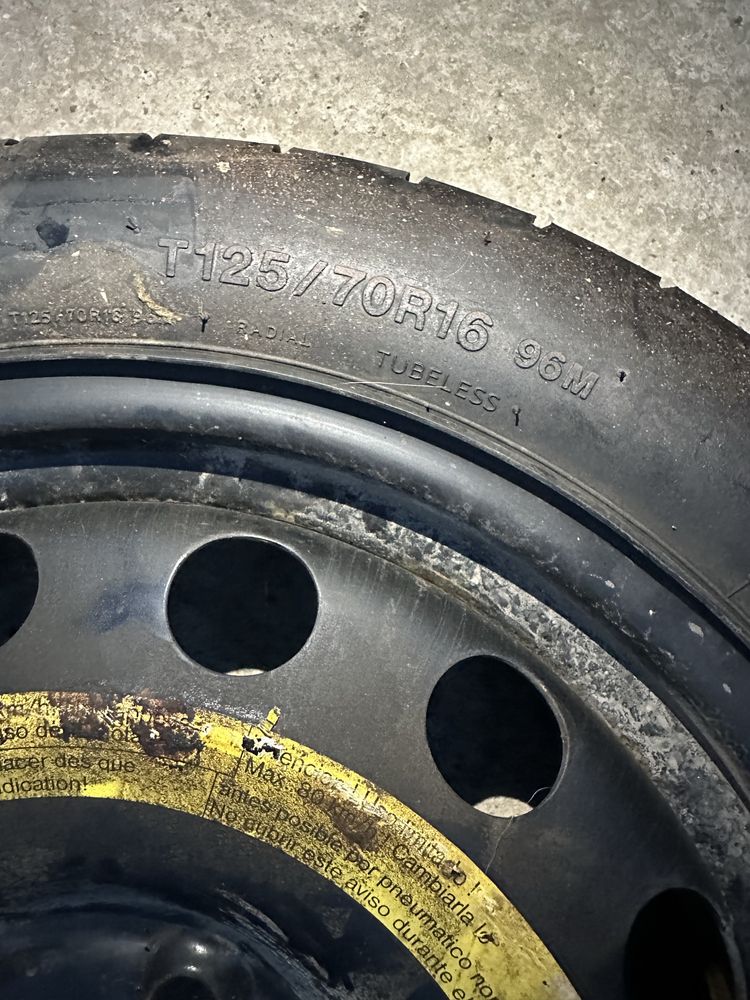 Rota de rezerva slim Audi,vw,seat,skoda 16”