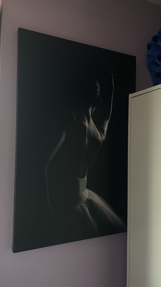 Set 4 tablouri mari canvas / pe panza  - balerina / balerine