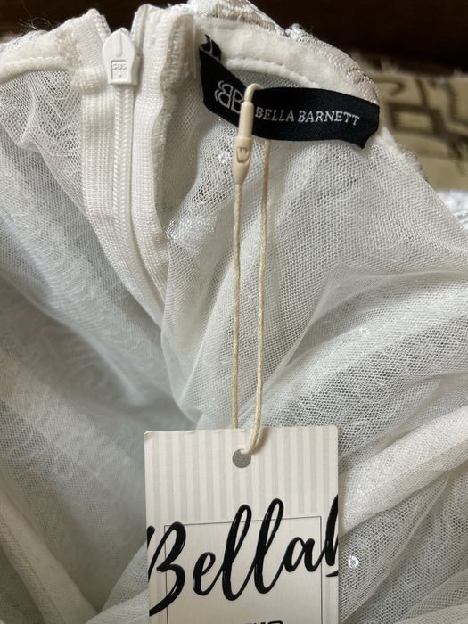 Rochie albă Midi ocazie Bella Barnett  nouă