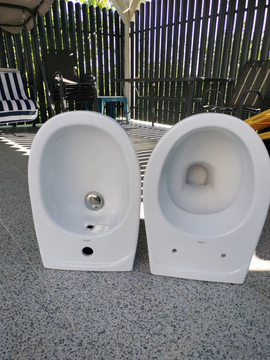 Set vas wc+bideu Cersanit suspendat