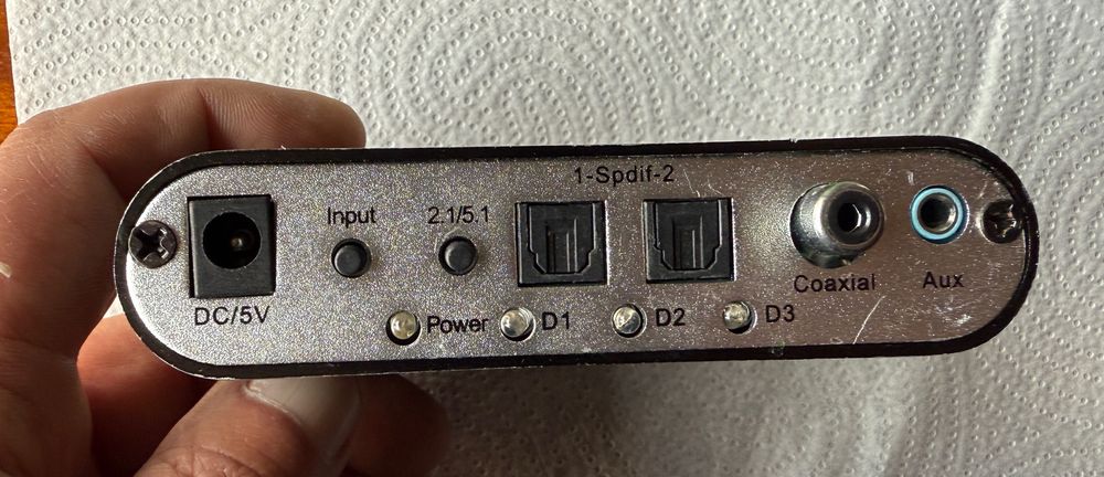 Decodor/Convertor Audio Digital la analog,2.1 si 5.1 Dolby Dts