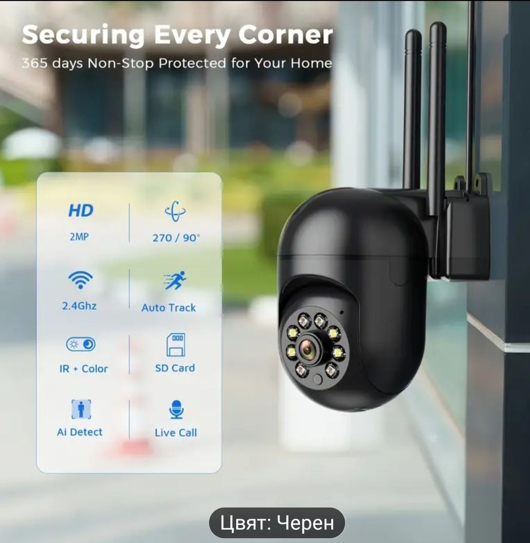 3 бр. Wifi камери + подарък Sd карта