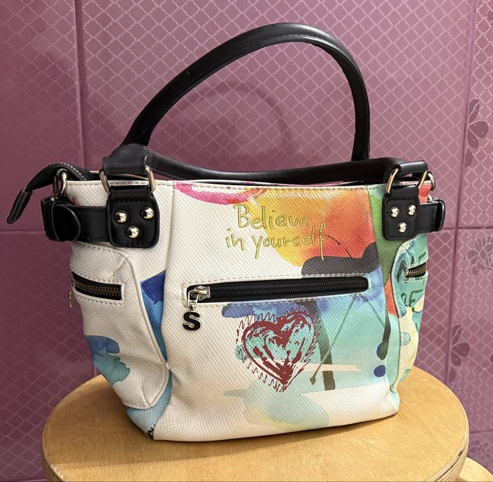 Geanta multicolora Desigual, livrare Olx