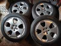Set Jante 5x112 r17 + anvelope Goodyear
