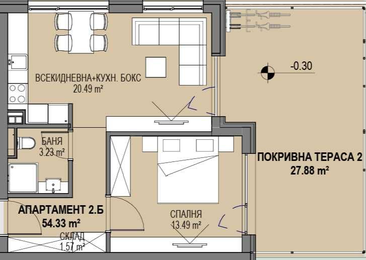 Луксозен апартамент с голяма тераса в кв. „Манастирски ливади-изток”