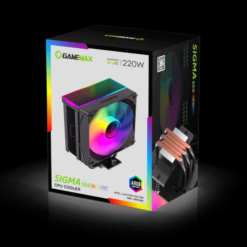 [НОВЫЙ] Кулер для процессора GameMax Sigma 550 Infinity Black TDP 220W