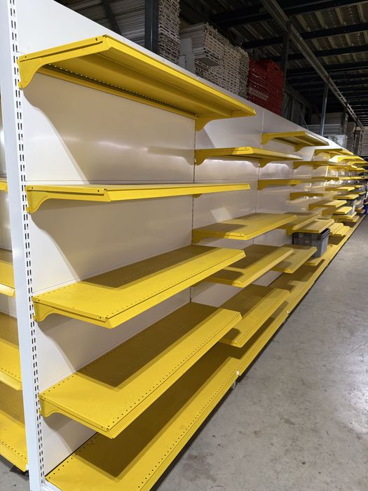 Vand Rafturi Metalice De Supermarket galbene