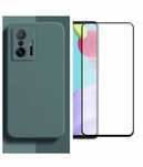PHusa Silicon Interior Materi si Folie Sticla Xiaomi MI 11 LITE 12 PRO