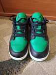 Air Jordan 1 low Black-Lucky green