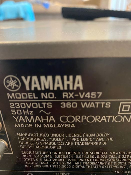 Receiver A/V Yamaha RX-V457 6.1