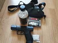 Pistol Airsoft Dao p99 CO2 Upgraded full Box