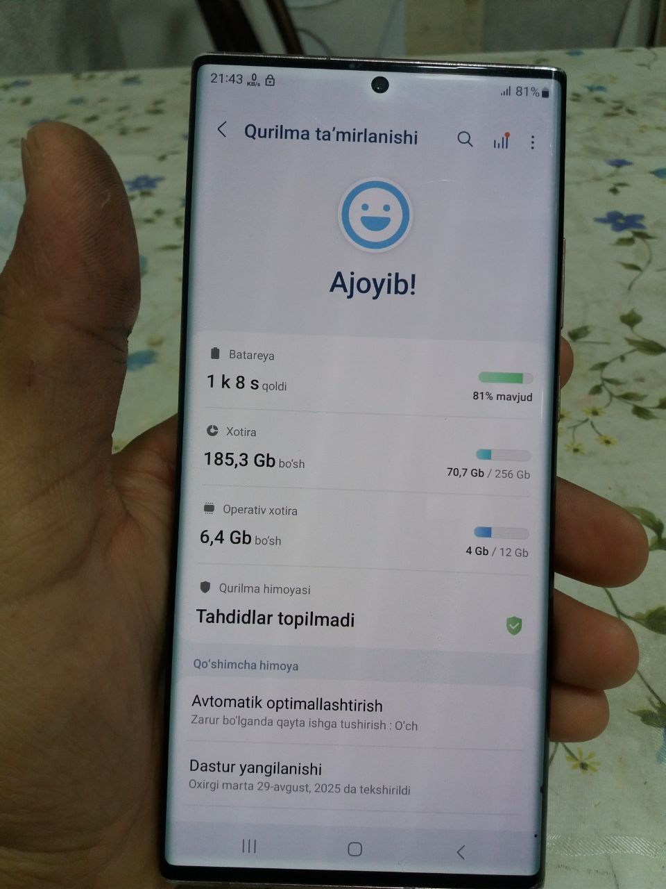 Note 20 ultra sotiladi