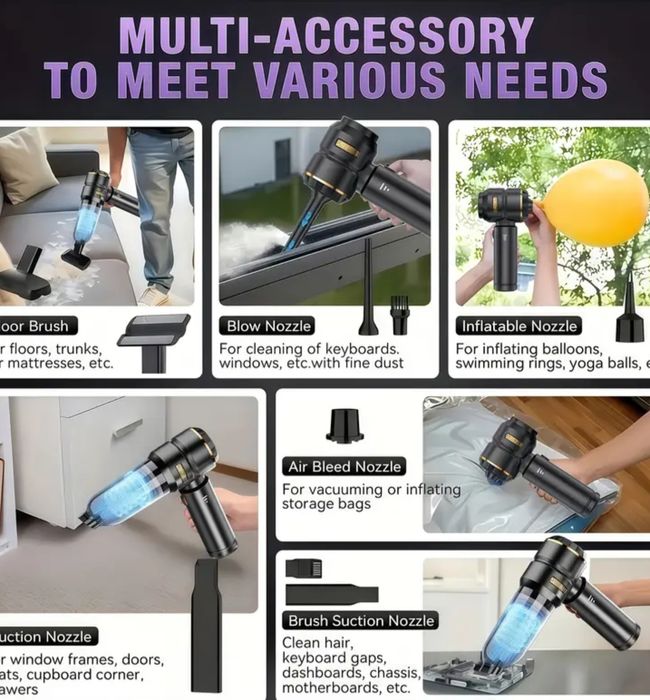 Aspirator portabil fară fir,mic si puternic !