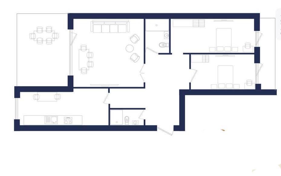 2е квартиры в ЖК Tiara Residence 4/10/11 144 кв.м