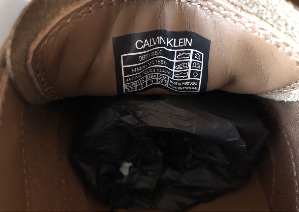 Calvin Klein Derby Suede Shoes ОРИГИНАЛНИ мъжки обувки/оксфорд 42,5/43