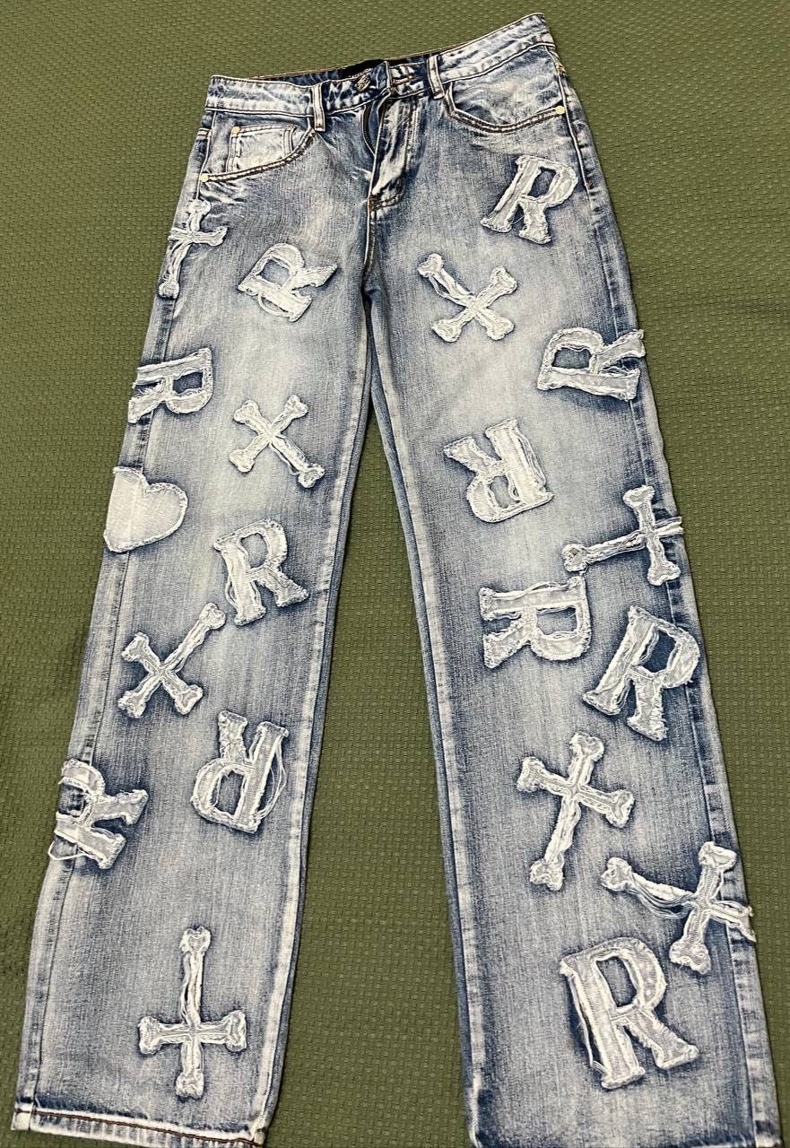 Racer Worldwide - Washed Ice Patch Jeans