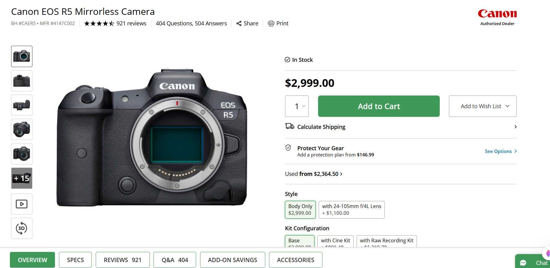 Canon EOS R5 C батарейная ручка Canon BG-R10 из США