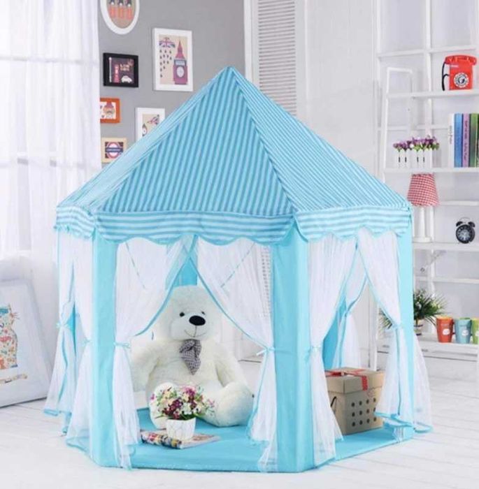 Детска Шатра палатка къщичка PALACE Розова 135 x 135x 140см
