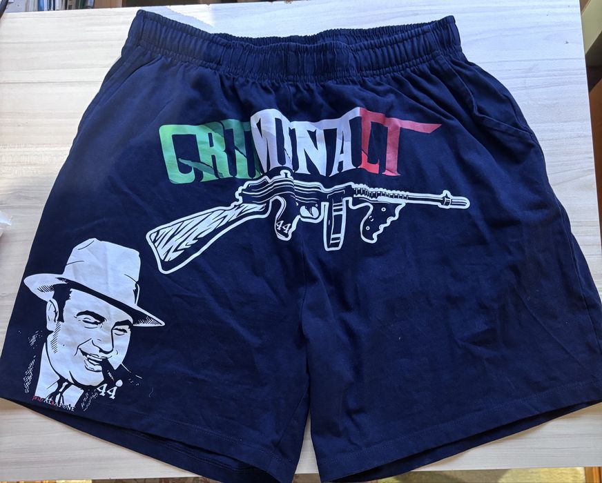 PRIZRAK "Criminali" black tech shorts размер М