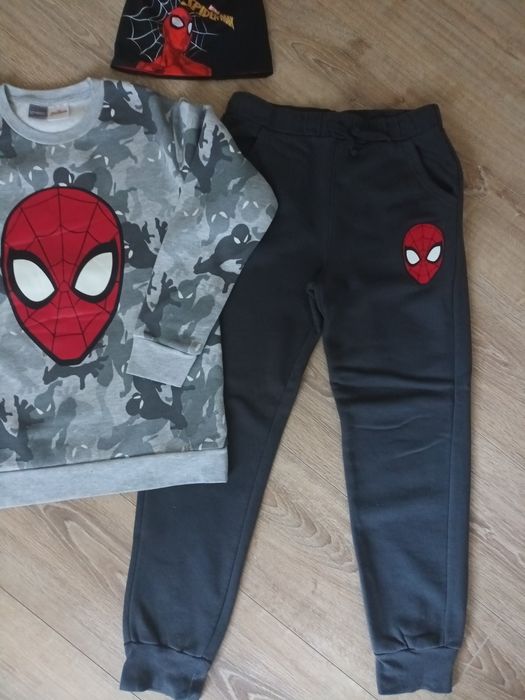 Комплект сет за момче ватиран и шапка Spiderman размер 146 см