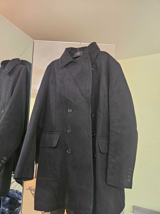 Мъжко черно палто