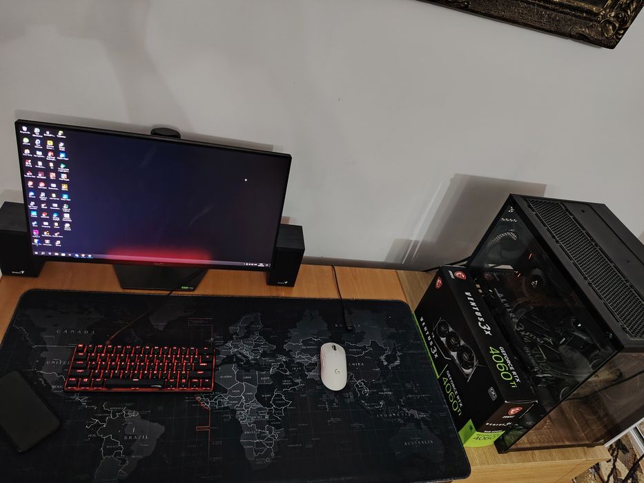 PC rtx 4060ti și Ryzen 7 5700x3d