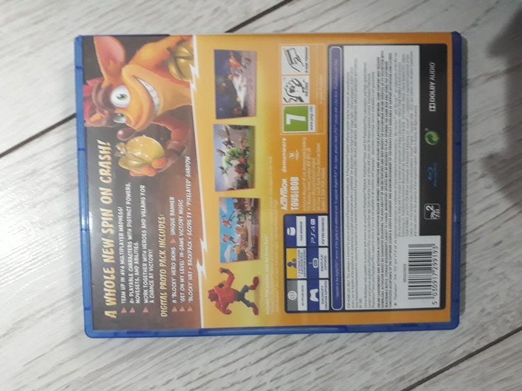 CRASH TEAM RUMBLE, игра на пс4нужна подписка PS PLUS