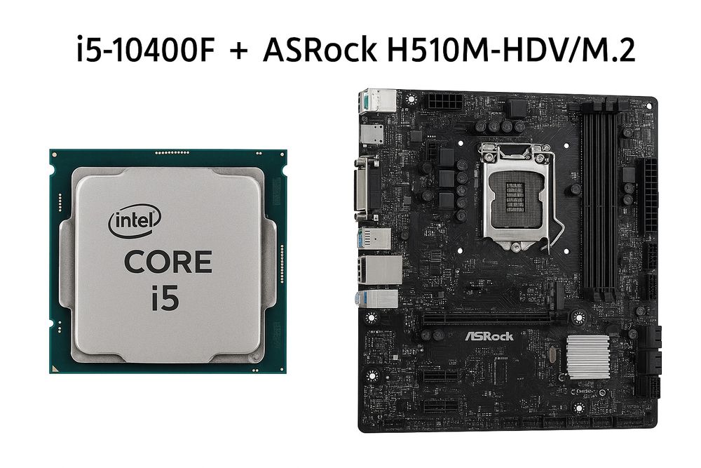 МП ASRock H510M-HDV/M.2 SE + Intel core i5-10400F