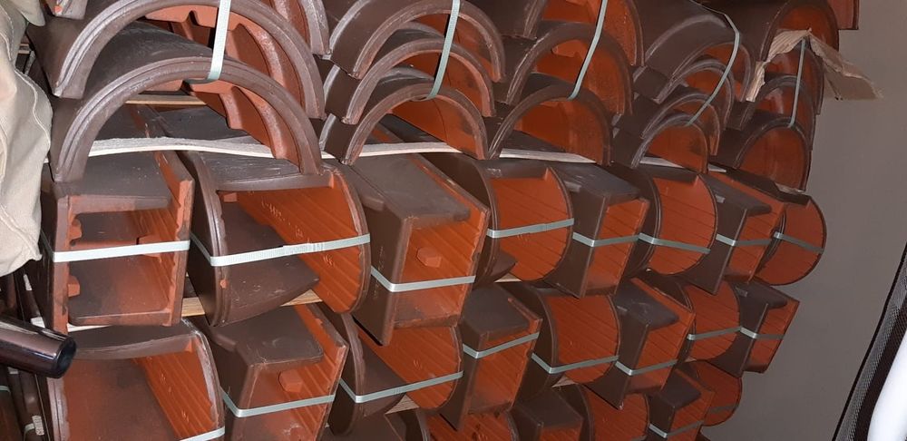 Vând tigla ceramica tondach solzi maro inchis