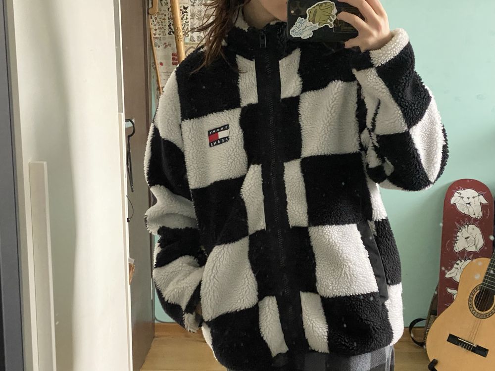 checkered tommy jeans яке/fleece
