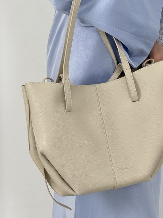 Сумка нежная молочная