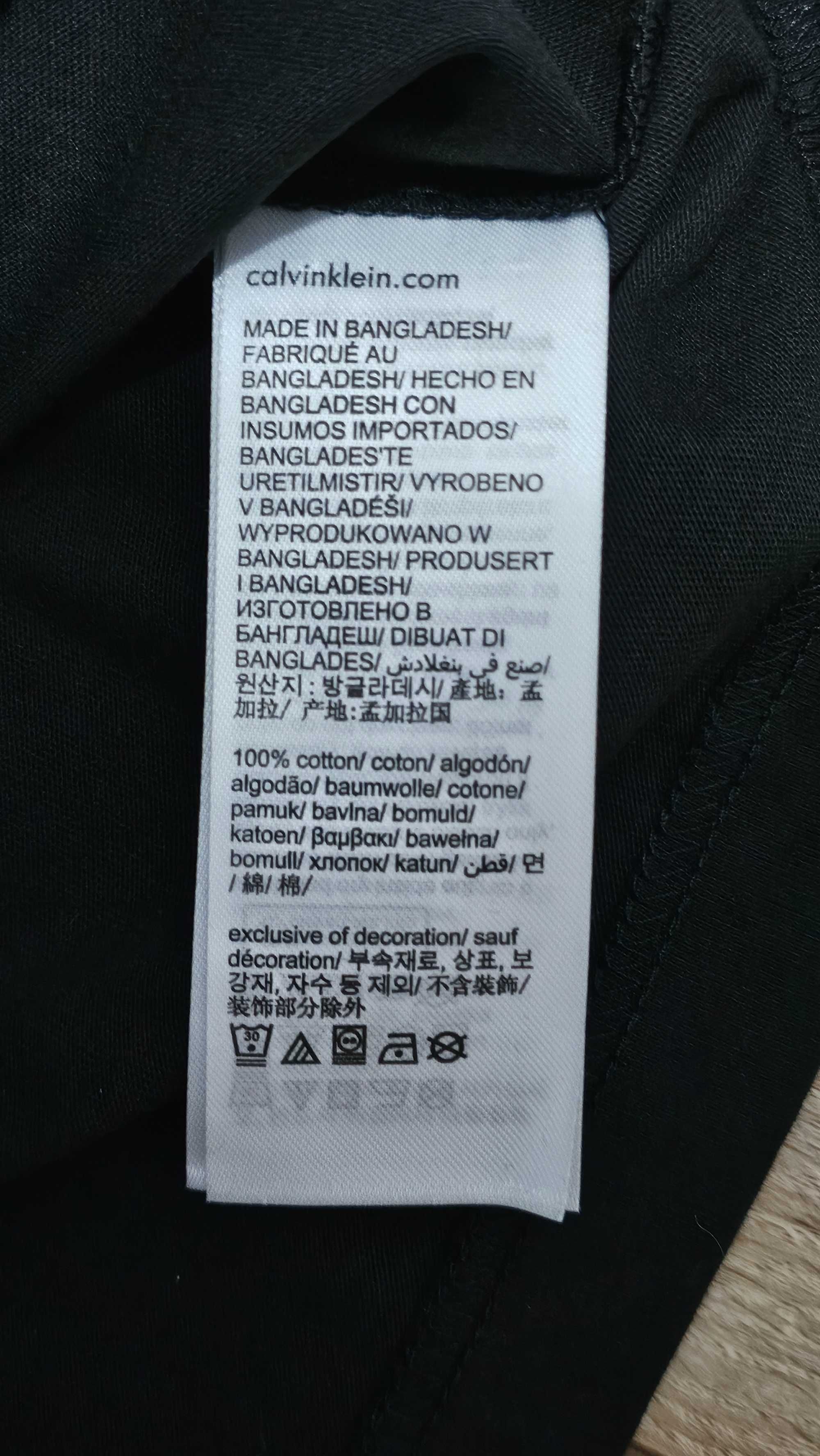 Оригинална Мъжка Черна Тениска Calvin Klein Jeans - Чисто Нова