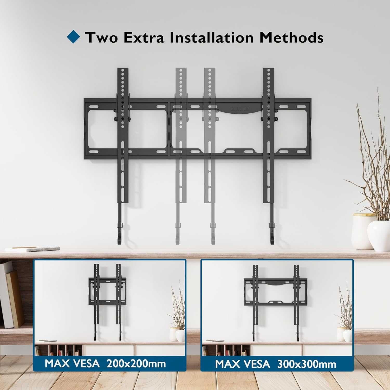 ПРОМО Нова Стенна Стойка за Телевизор BONTEC 17-88" VESA Max 600x400mm