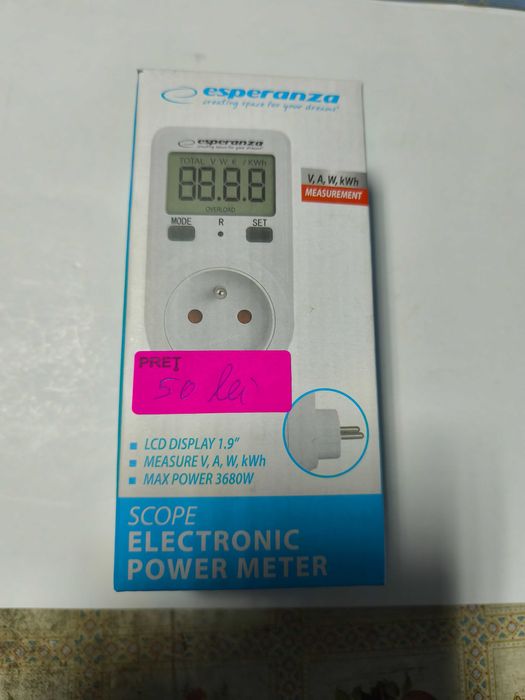 Contor de energie tip priza