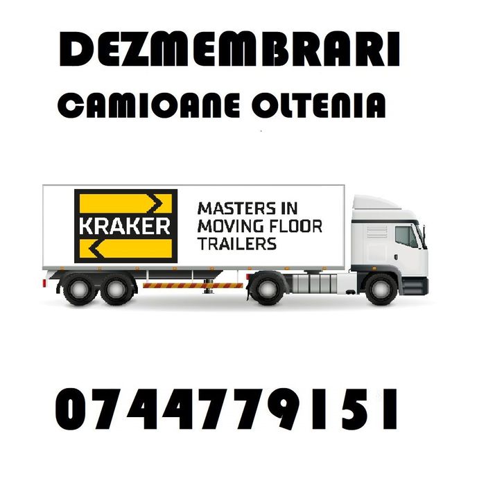Piese Dezmembrari Semiremorca bena  walking floor KRAKER : axe , etrieri , butuci , supape , arcuri , structuri , cilindrii