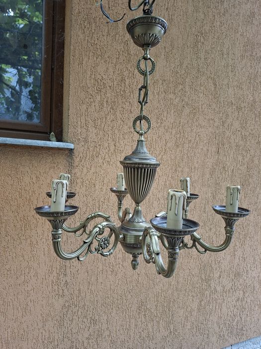 Candelabru, lustra de tavan, bronz