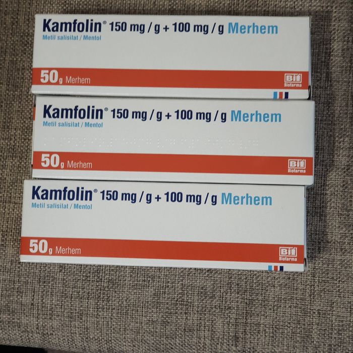 Kamfolin unguent antireumatic.Pret pe 2 cutii.