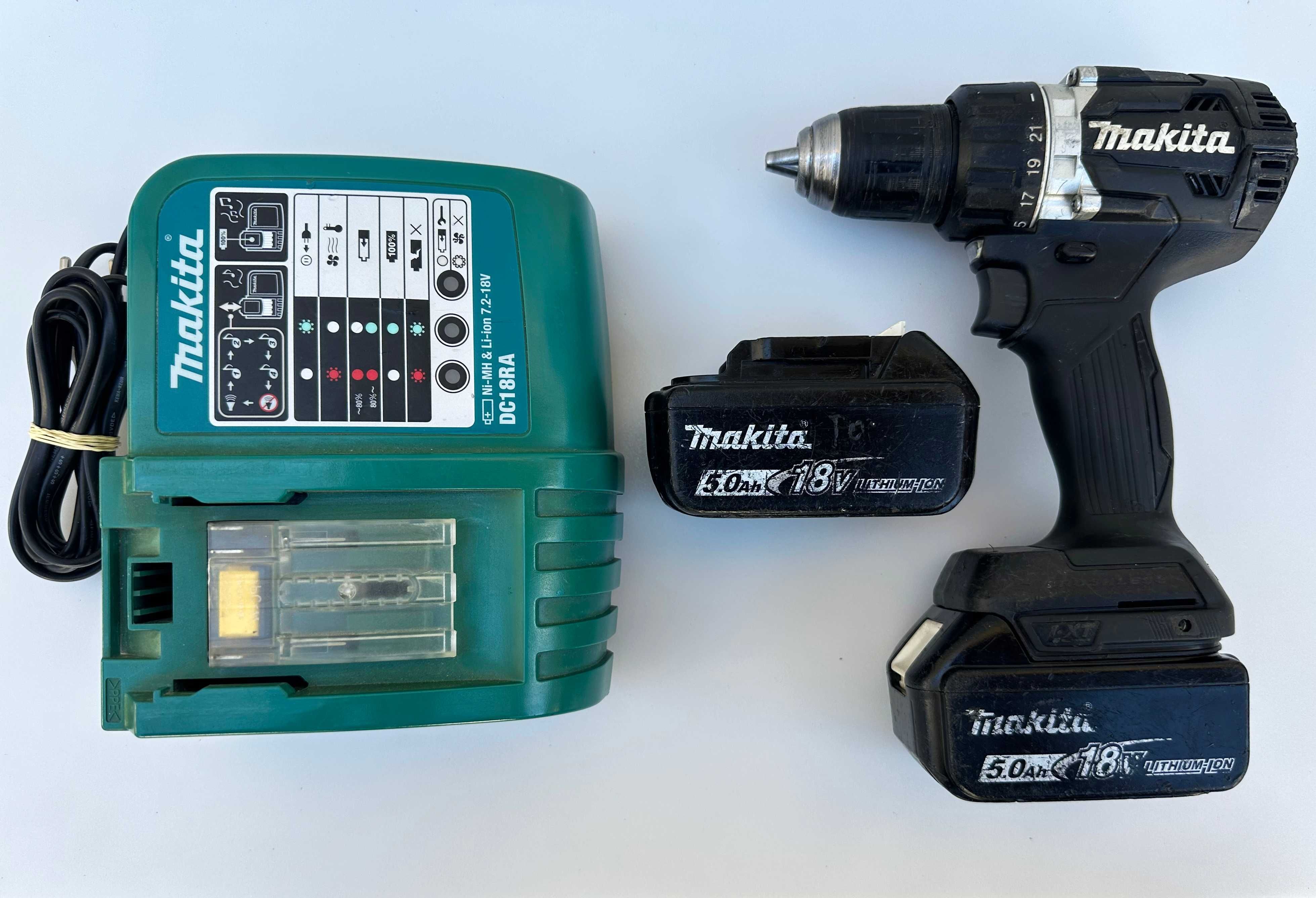 Makita DDF 484 Black Edition - Безчетков винтоверт 2x18V 5.0Ah