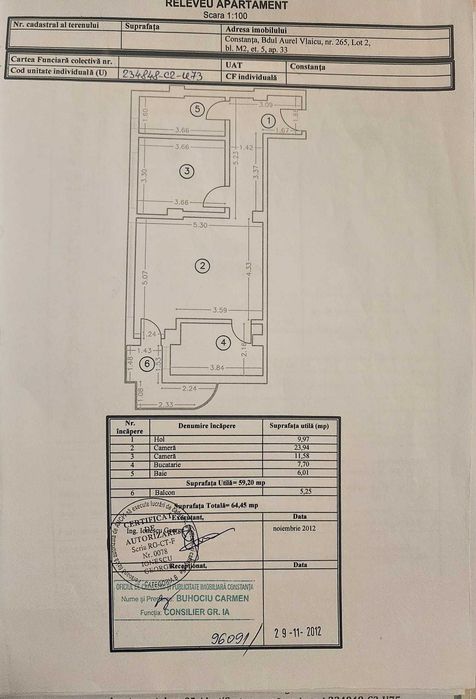 Proprietar/Pret FIX/Comision 0%/Apartament 2 Camere Vivo Mall