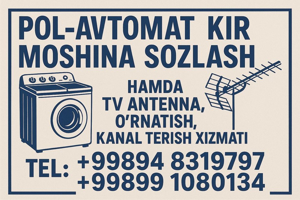 Мастер стиральная машина и Мастер ТВ