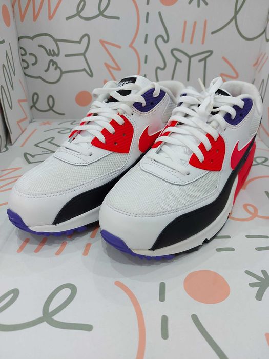 Nike Air Max 90 Essential "Raptors" White Red 42.5