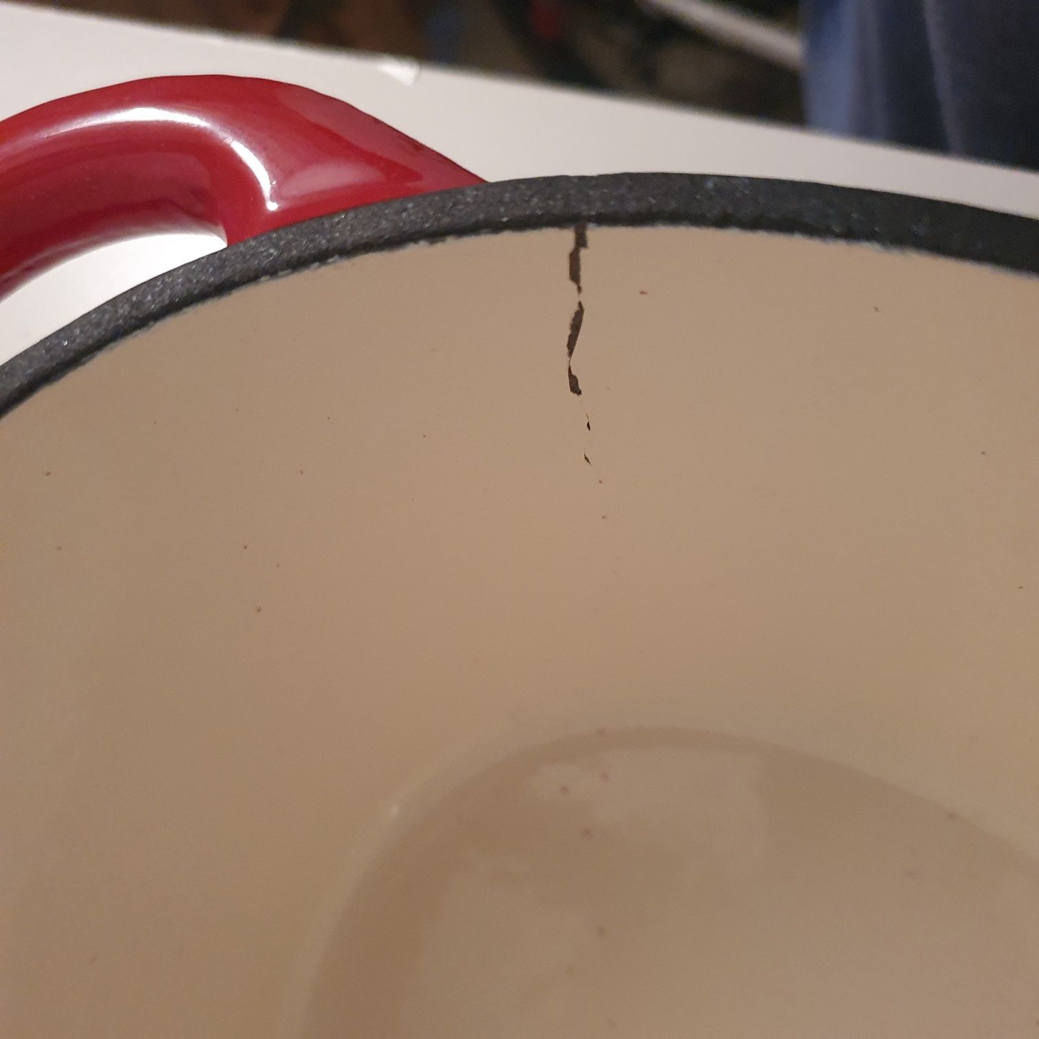 Oala ovala fonta emailata, cu capac tip ceaun cuptor olandez, 3,8 l