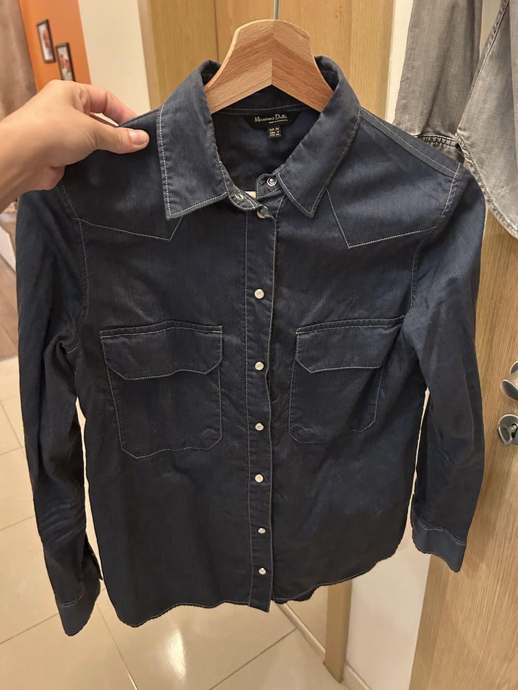 Дънкови ризи Massimo Dutti- Xs, S размер