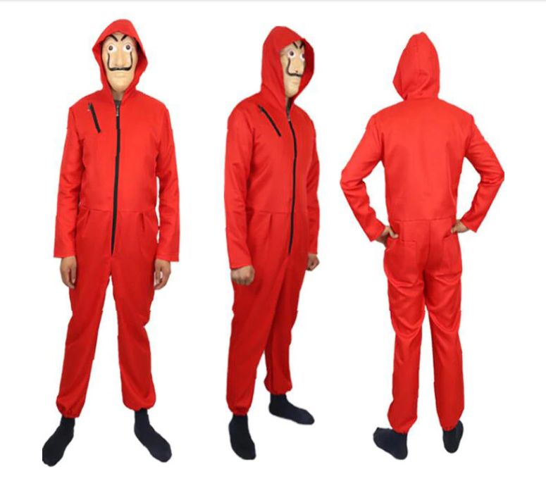 Costum masca 4in1 Casa del Papel Money Heist Fabrica de bani Halloween